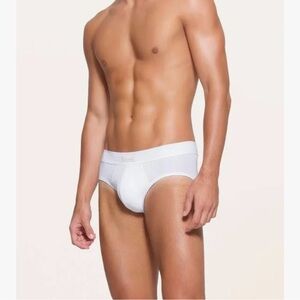 Skims Men's Cotton Briefs L Large 36-38 New In BOX 3 Pack White/Chalk Underwear